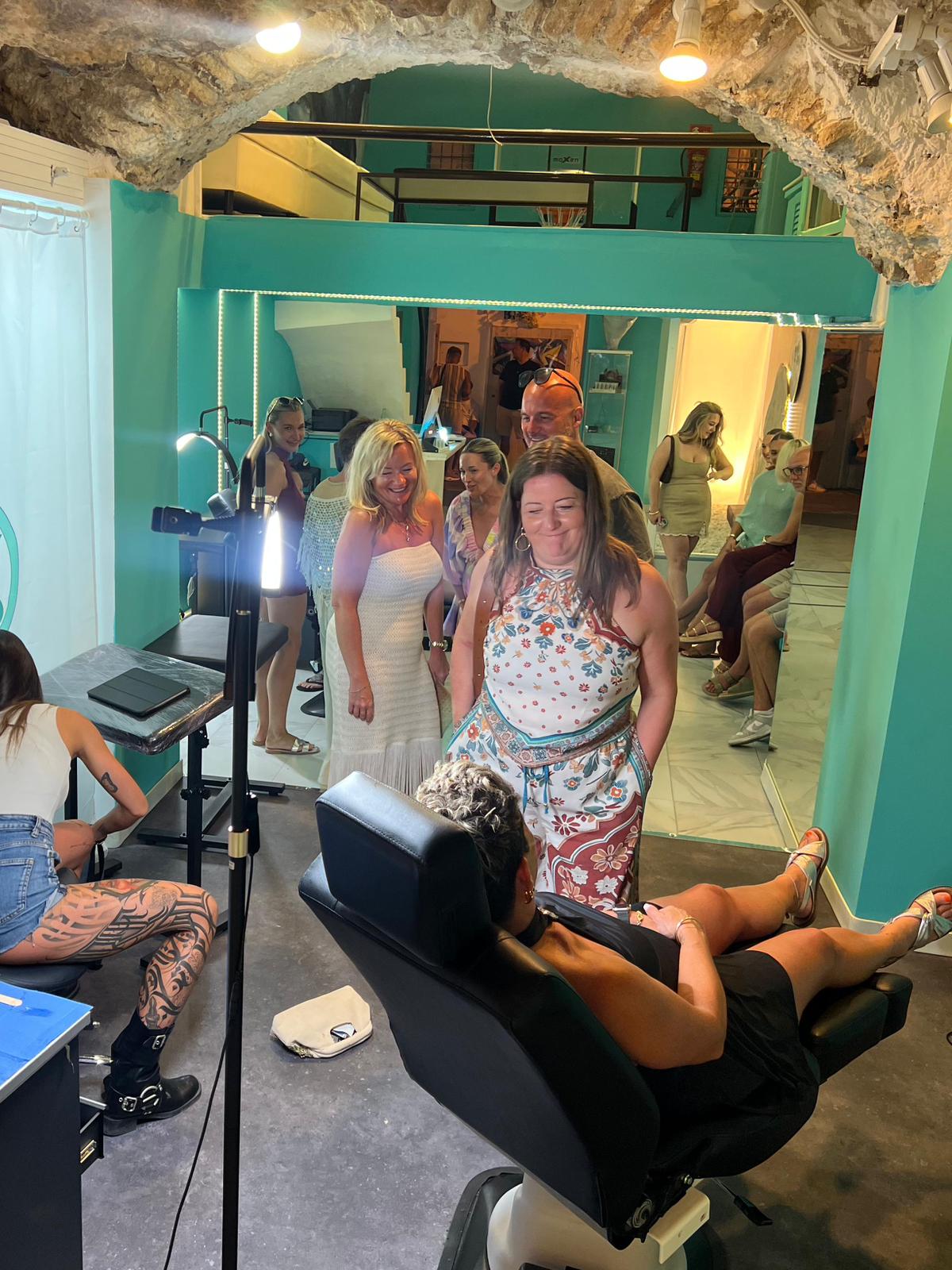 Minimalist tattoo Ibiza Port studio